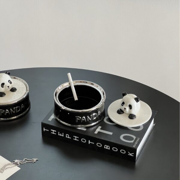 Creative Panda Ashtray Home Living Room Decoration - Image 6