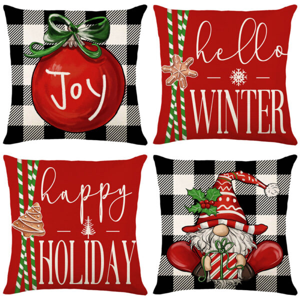 Home Living Room Decoration Christmas Pillow Cover - Image 4