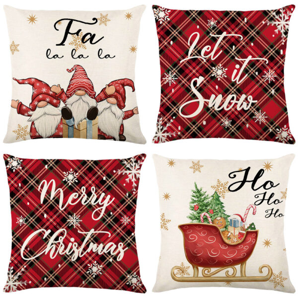 Home Living Room Decoration Christmas Pillow Cover - Image 3